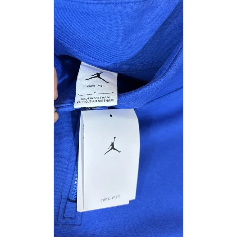 NWT Jordan Sport Dri Fit  1/4 Zip Golf Fleece Pullover Lightweight Size L   $100